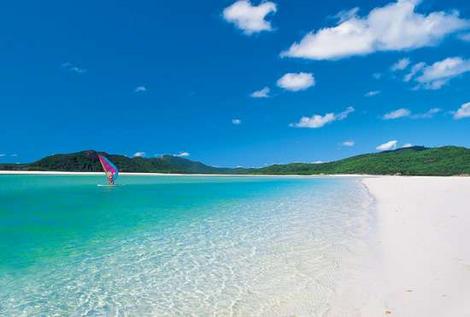 Whitehaven Beach, Qeensland (Australia).