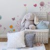 Vinilo infantil decorativo flores