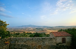 Pienza Tuscany View to Monte Amiata