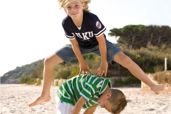 niños en vacaciones