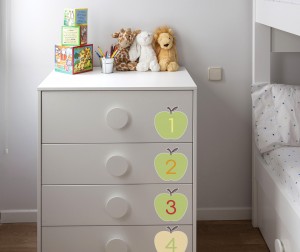 vinilos decorativos personalizados para muebles de habitaciones de bebés