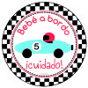 pegatina personalizada de bebe a bordo para niños en nicolasito.es