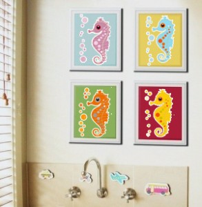 Cuadros decorativos para baños