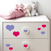 vinilos de corazones decoración mueble infantil