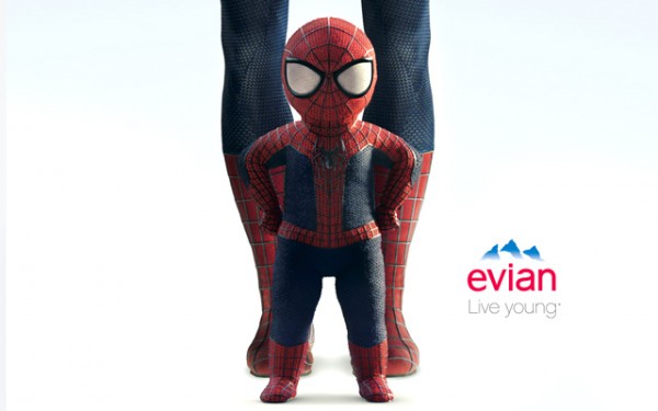 evian-bebe-Spider-Man