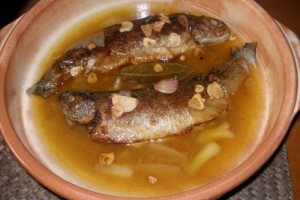 Truchas en escabeche