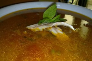 Sopa de boquerones