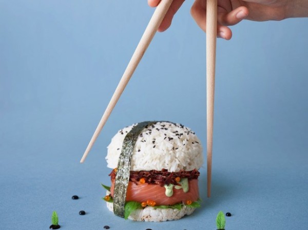 Hamburguesa de sushi