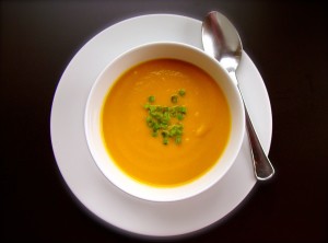 Crema de zanahorias con canela y jengibre